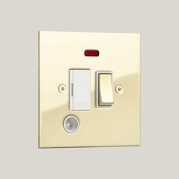 White Inserts/True Edge White/Polished Brass Unlacquered
