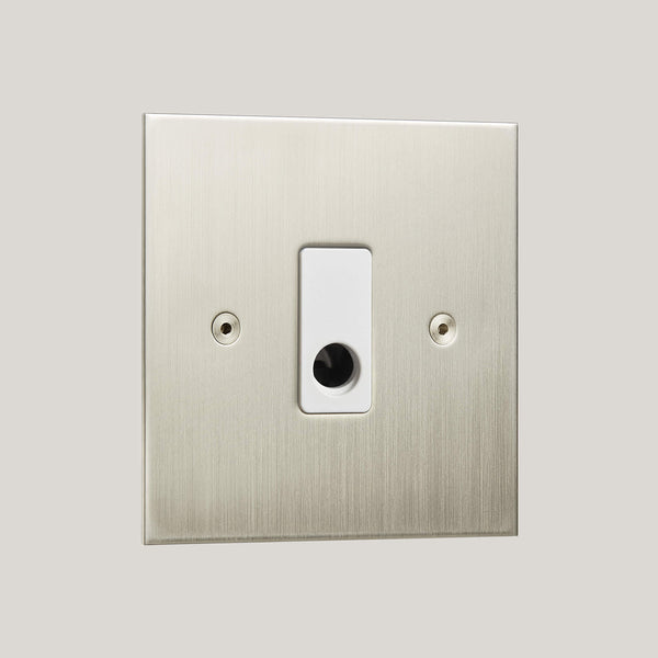 White Inserts/True Edge White/Satin Nickel
