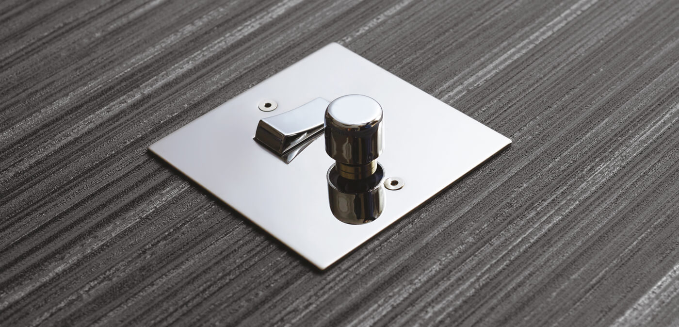 Combination switches Dimmer and rocker switch on one plate