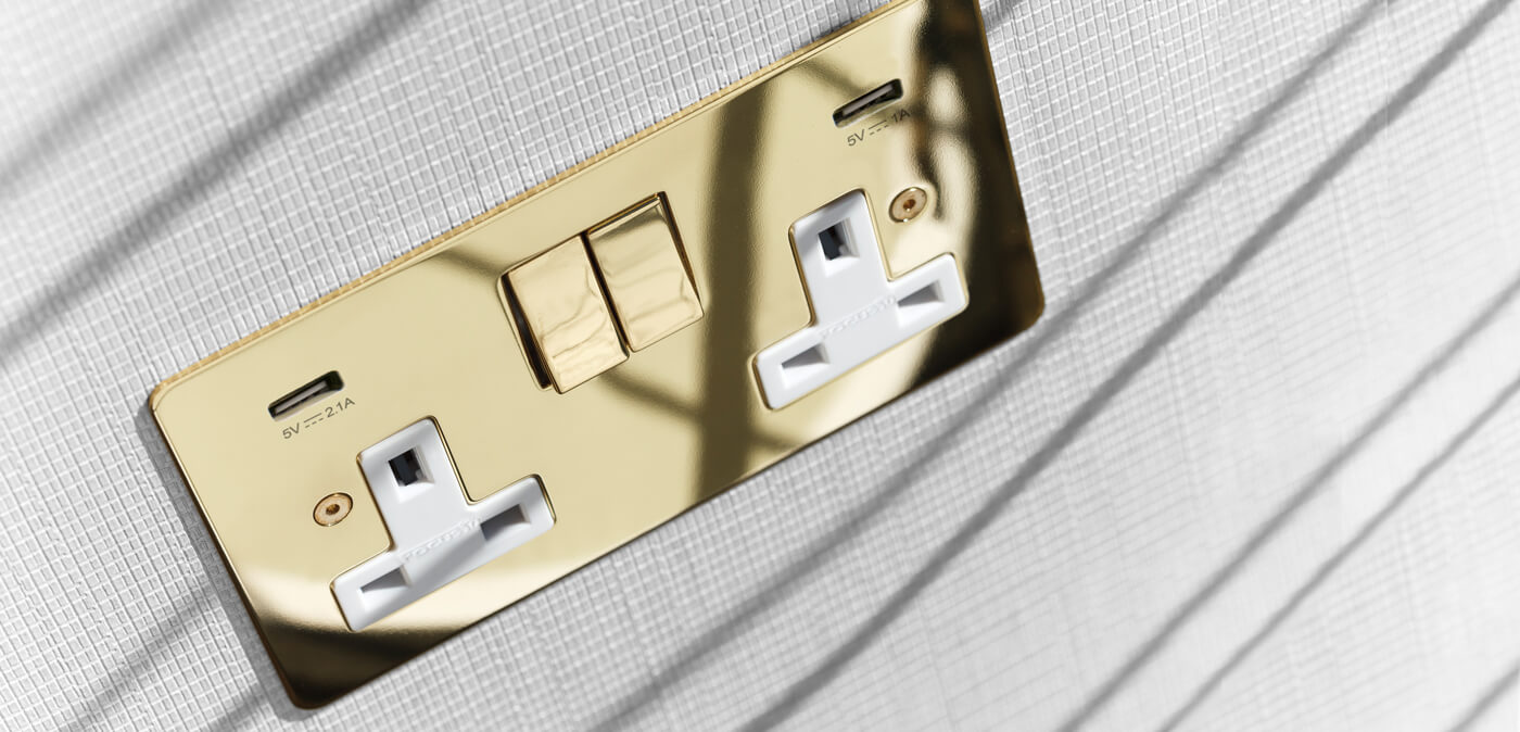 USB sockets Double socket USB 2 gang USB socket outlet