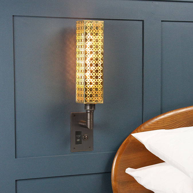 Ambassador Wall Light Moroccon gold leaf