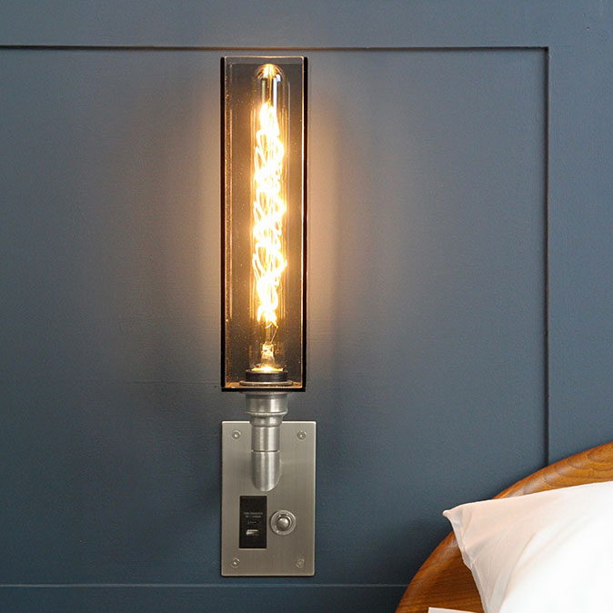 Ambassador Wall Light smoked glass