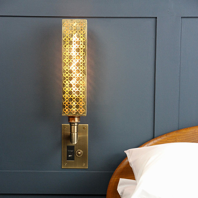 Ambassador Wall Light Moroccon gold leaf