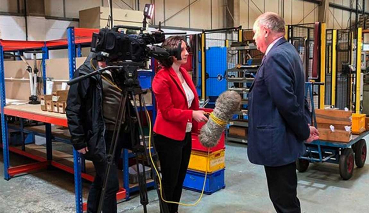 Roger Kemp, Chairman, talks to Helen Catt from the BBC