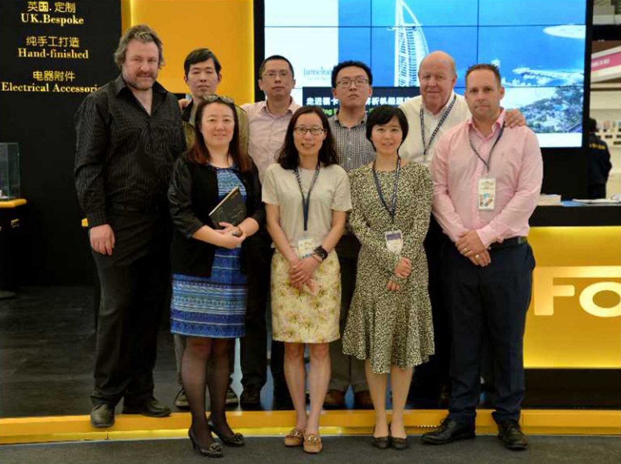 Back (left to right): Mark Curtis (Focus SB), Mitchell Meng, Mark Tang, Zhang, Edward Dempsey (Kursel Ltd). Front (left to right): Sunny Chen, Lily Wu, Fayoni (Kursel Ltd), Duncan Ray (Focus SB).