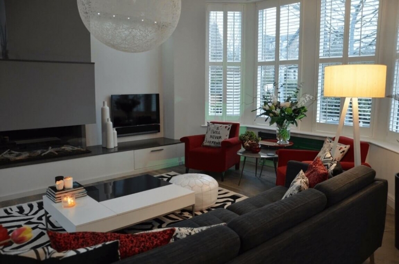 A lounge recently revamped and totally inspired by Christian Lacroix and Jean Paul Gaultier collections, Harrogate.