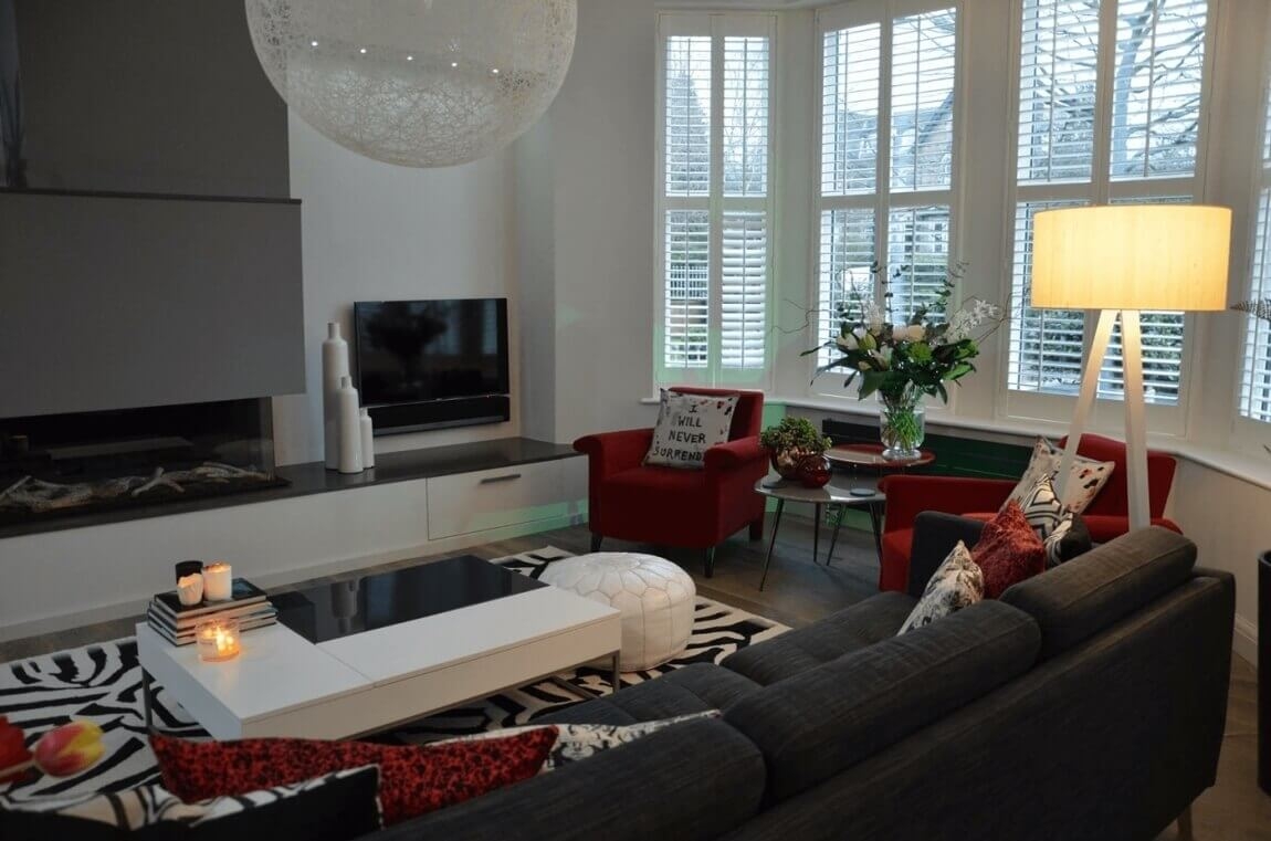 A lounge recently revamped and totally inspired by Christian Lacroix and Jean Paul Gaultier collections, Harrogate.
