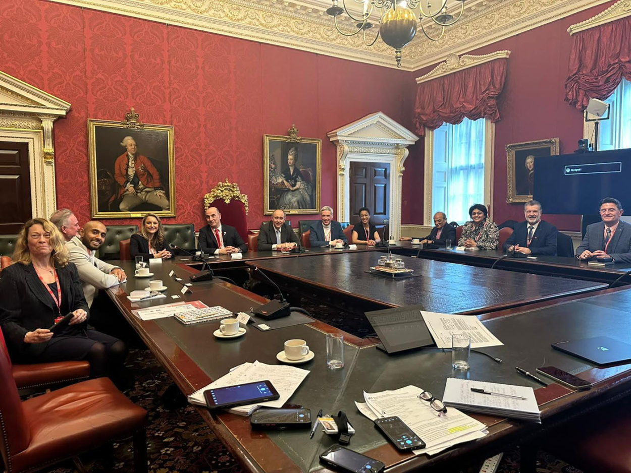 Our MD Mr Gary Stevens (2nd from right) attends smarter regulation roundtable at the Cabinet Office, Whitehall, London.