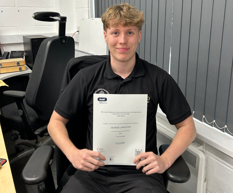 Congratulations to CAD apprentice George