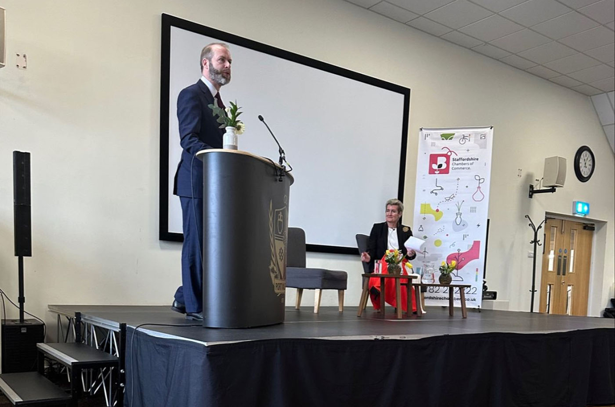 Focus SB attends event for SMEs with speaker Jonathan Reynolds MP