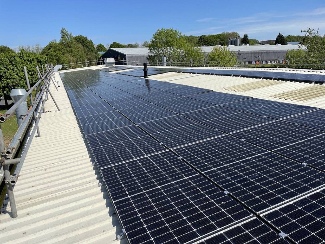 Solar panels are installed at Focus SB