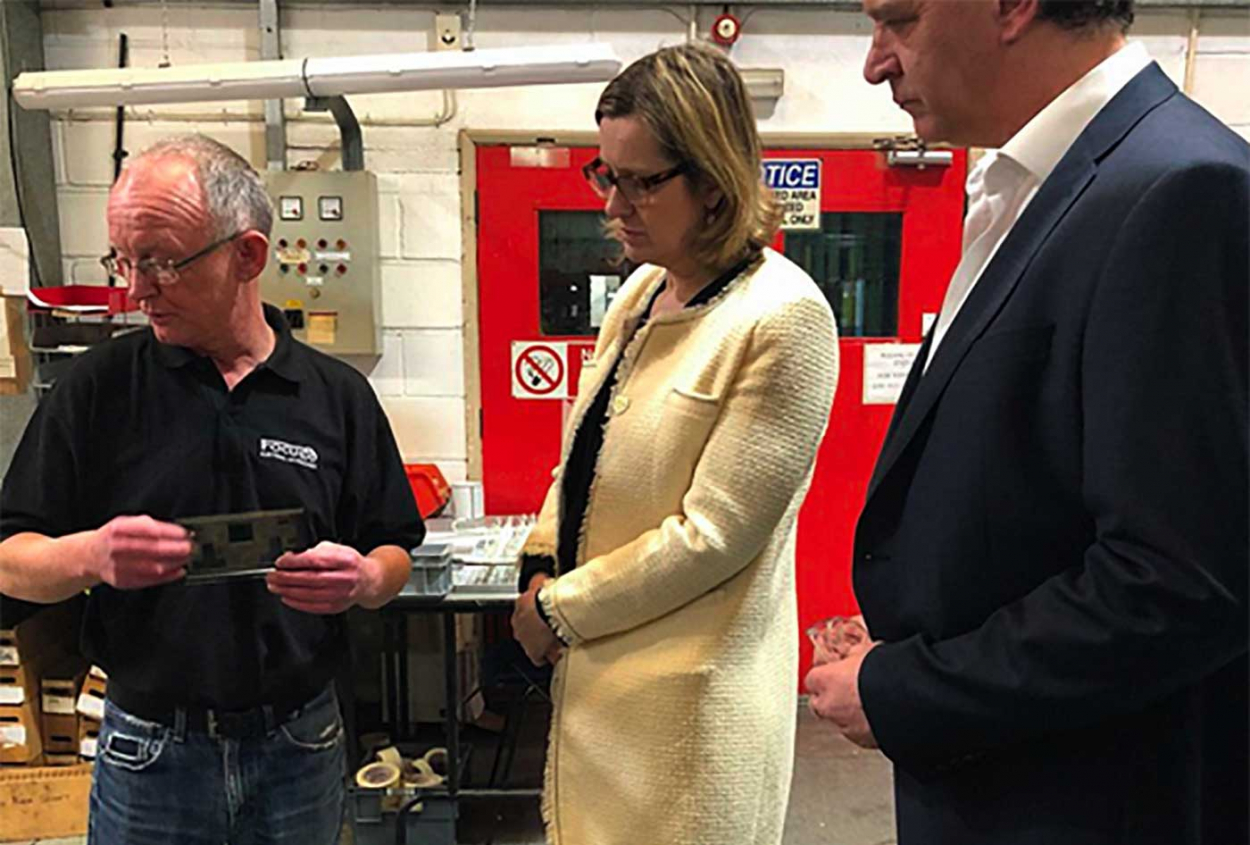 Local MP, Amber Rudd, visits Focus SB