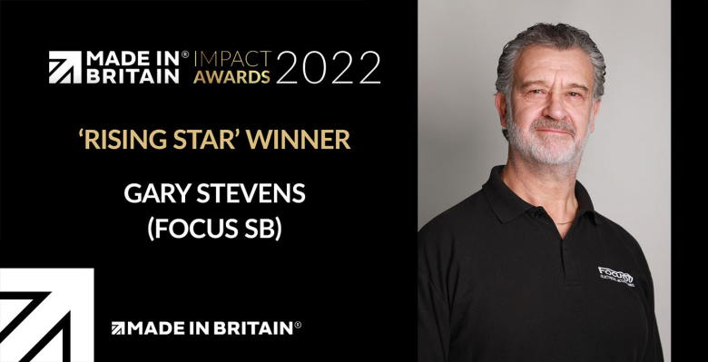 Gary Stevens receives Made in Britain Impact Award